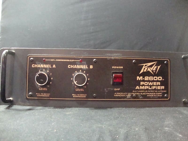 Peavey M2600 2 Channel Power Amplifier Reverb