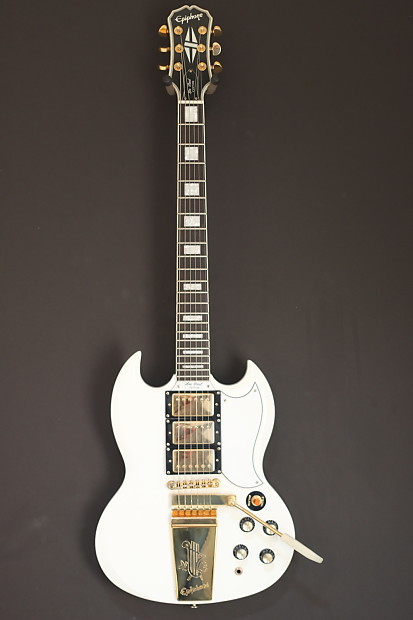 ギター Epiphone / G-400 Custom llic Epiphone G-400 Custom SG - Antique Ivory | Sweetwater