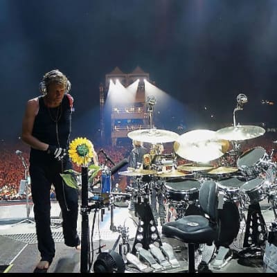 Rick Allen's Def Leppard, Autographed Zildjian-Hart 13" Dyno-Beat Hi Hat Trigger Cymbal PLUS Tour Artifacts. (#4004) ! image 2