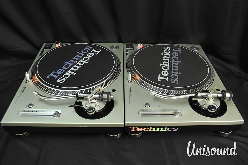 Technics SL-1200 MK3D Silver pair Direct Drive DJ Turntable [Very Good] |  Reverb