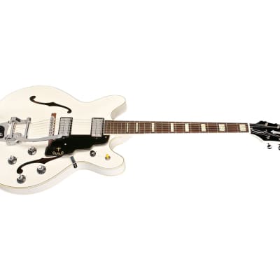Guild Starfire V w/ Guild Vibrato Tailpiece - White - B-Stock image 5