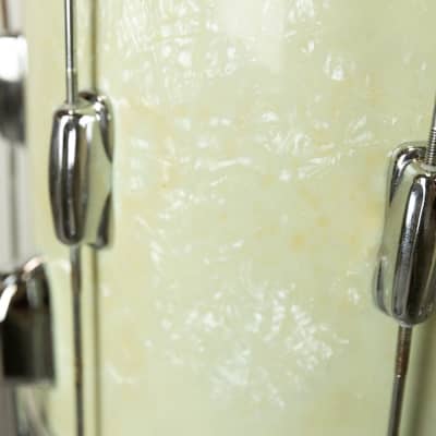 1960s Slingerland Stage Band White Marine Pearl Drum Set image 3