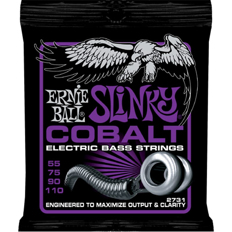 Ernie Ball EB2731 55-110 Cobalt Power Slinky - String Set for 4 String Bass Guitar Bild 1