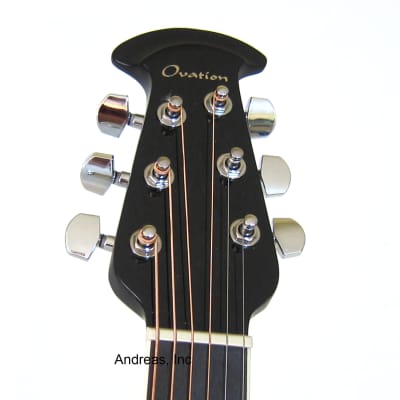 Ovation Celebrity Acoustic/Electric Cutaway Guitar - Black image 8