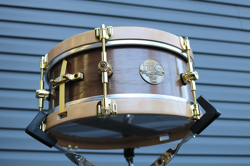 HHG Drums 12x5 Pennsylvania Walnut snare drum with maple Reverb
