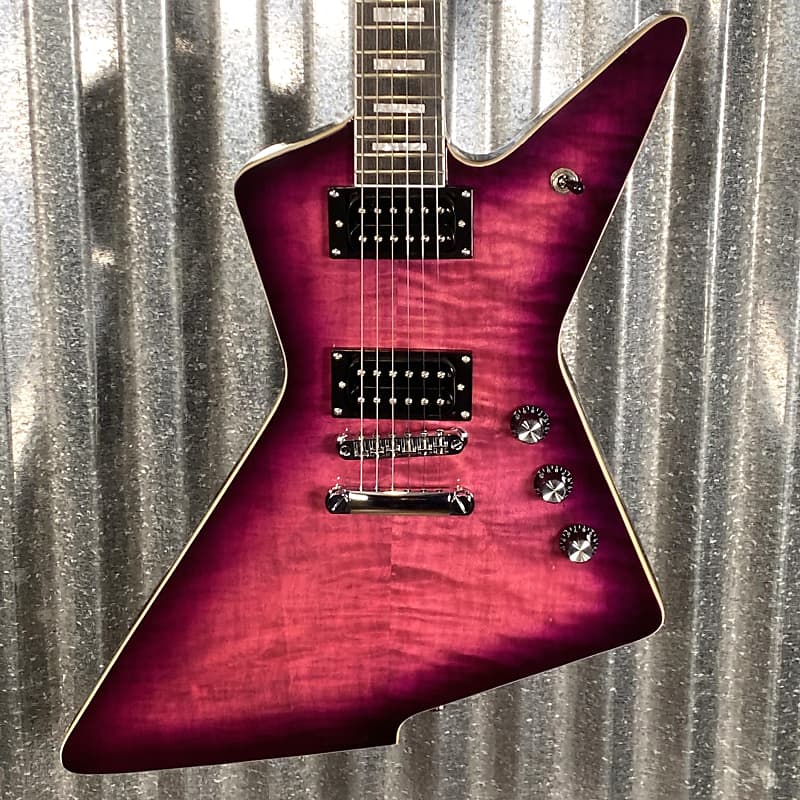 Westcreek Revenge Explorer Flame Transparent Purple Burst | Reverb