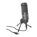 Audio-Technica AT2020USB+ Cardioid Condenser USB Microphone, Black