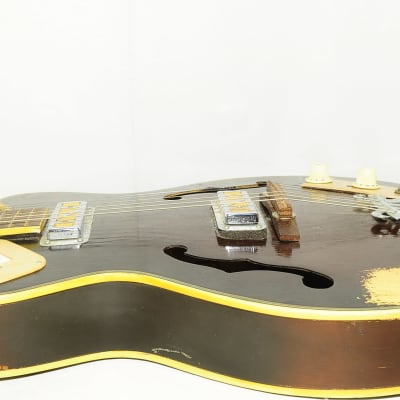 Teisco ep-8 1960s Full Acoustic Electric Guitar Ref No 4777 imagen 8