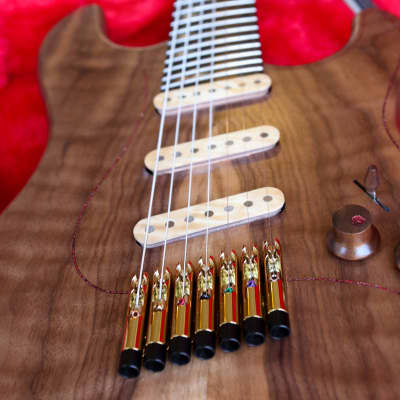 GB Liuteria Boutique guitar Petra 7 string fanned fibonacci series inspiration design 2022 - Matt image 10