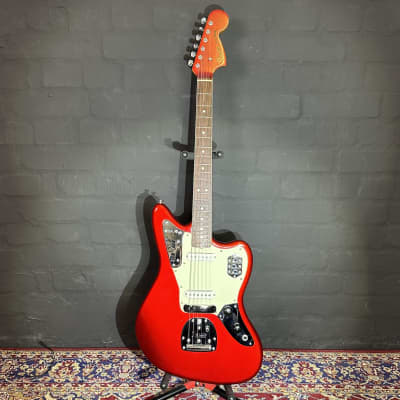 + Video Fender 1965 Candy Apple Red Matching Headstock With Neck Binding Guitarsmith Custom Guitar image 1