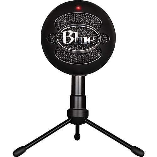 Blue Microphones Snowball USB Condenser Microphone with Accessory Pack, Ice Black image 1
