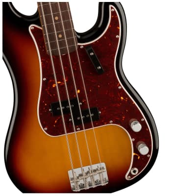 Fender American Vintage II 1960 Precision Bass Rosewood 3 Colour Sunburst image 3