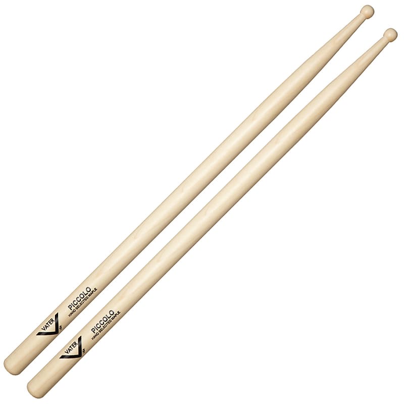 Vater Percussion VSMPW Sugar Maple Series Piccolo Wood Tip Drum Sticks, Pair image 1