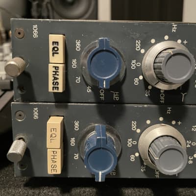 Neve 1066 Mic / Line Input Module with 3-Band EQ Stereo Pair 1970s - RAF Blue Grey image 3