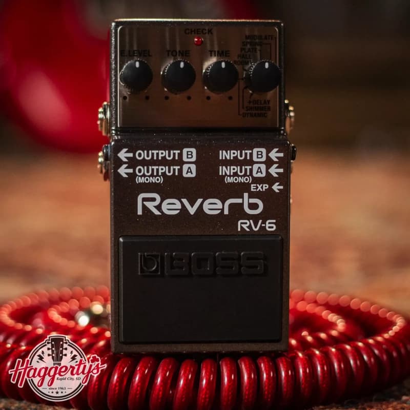 Boss RV-6 Reverb with Digital Delay Guitar Effect Pedal | Reverb