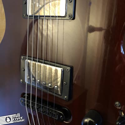 Godin LG HMB Electric Guitar Transparent Red Mahogany w/ Gig Bag image 8