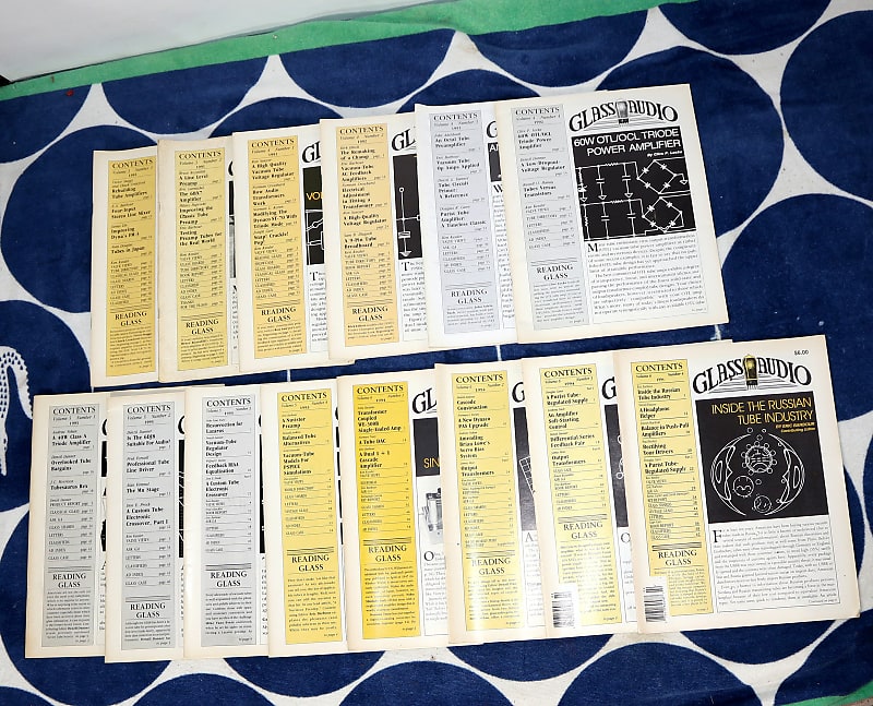 Glass Audio Magazine (48) Volumes 1 11 Complete Reverb