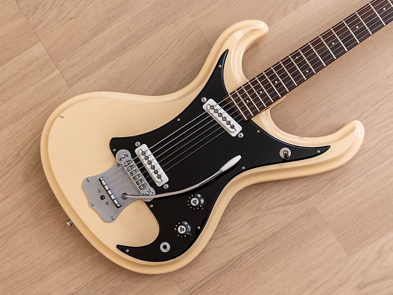 新作 Vintage LG-150T Guyatone 1960s Electric w White Guitar ギター