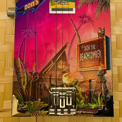 LACE Electric Cigar Box Guitar "Tiki Traveler Edition" (Don The Beachcomber by Doug Horne) - 3 String image 8
