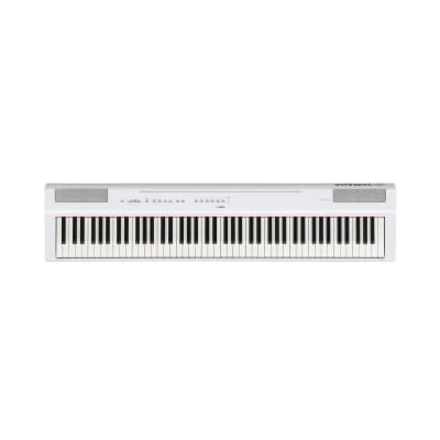 Yamaha P125 88-Key Weighted Action Digital Piano with Power Supply and Sustain Pedal, White image 3