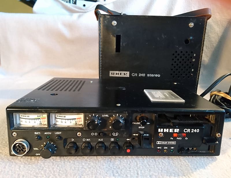 Uher Cr 240 Portable Cassette Tape Recorder Reverb