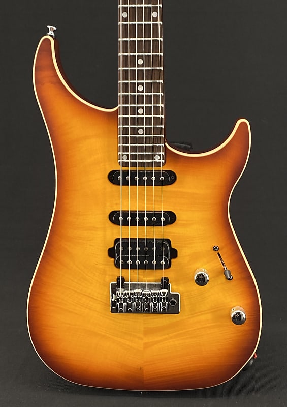Vigier Excalibur Ultra Blues Mahogany Limited in Amber Matte with Rosewood Fretboard image 1