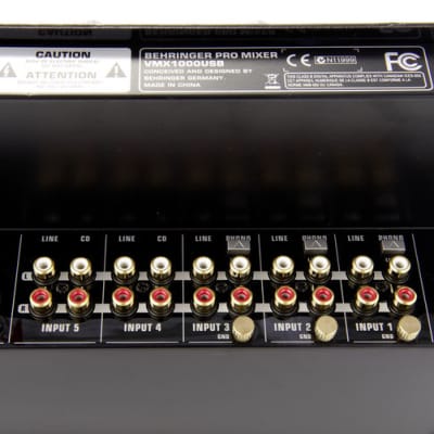 Behringer VMX1000USB Professional 7-Channel Rackmount DJ Mixer image 4