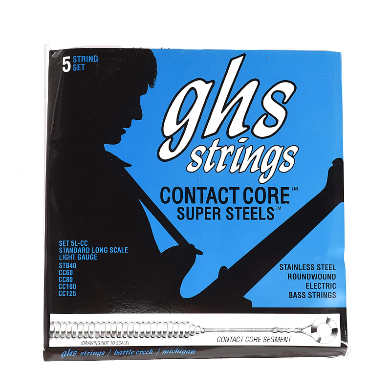 GHS 5L-CC Contact Core Bass 5-String Light 40-125 image 1