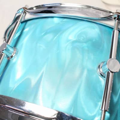 CANOPUS BR-1465 Birch Series Aqua Satin 14x6.5 CANOPUS Birch Snare