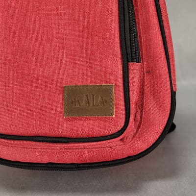 Kala Brand Music Co. Deluxe Cloth Tenor Ukulele Case - Red(Factory Blemish) w/ Blue Ukulele Strap image 5