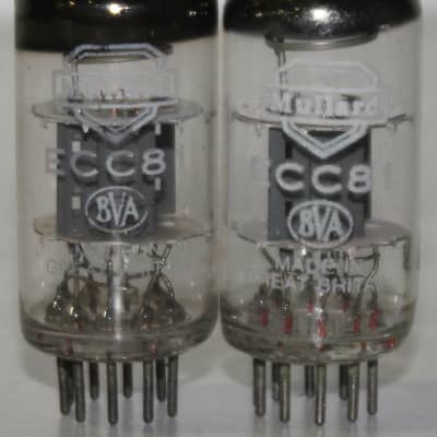 ECC81 MULLARD MATCHED PAIR MADE IN GREAT BRITAIN AMPLITREX TESTED #3518036  3518045 | Reverb