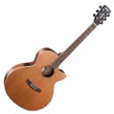 Cort SFX-CED NS Solid Red Cedar/Mahogany Venetian Cutaway with Electronics 2010s - Natural Satin