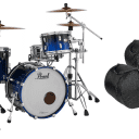 Pearl Reference 3pc Shell Pack Ultra Blue Fade 20x14 12x8 14x14 +Free Gig Bags NEW Authorized Dealer