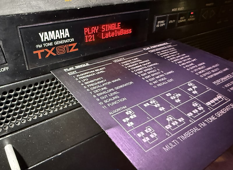 Yamaha TX81Z Rackmount FM Tone Generator 1987 - 1988 | Reverb