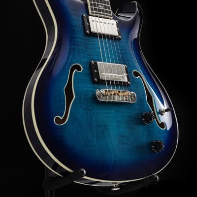 Prs SE Hollowbody II Faded Blue Burst image 5