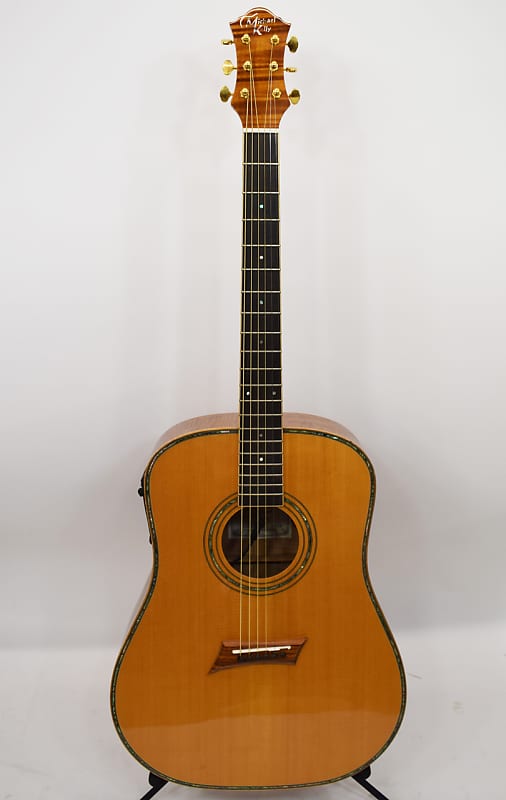 Michael Kelly MKLGD CFNA Acoustic/Electric Guitar with Flame Finish image 1