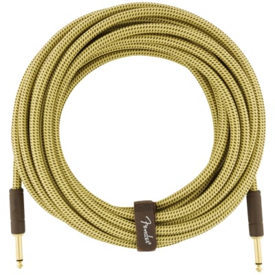 Fender Deluxe Series Tweed Instrument Cables, 25 feet for sale
