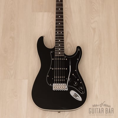 2012 Fender Aerodyne Stratocaster AST-M/SSH Medium Scale 24 3/4" Black, Japan MIJ image 2