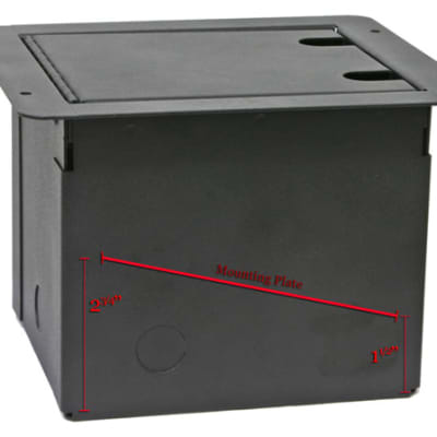 Elite Core FB4+AC Recessed Floor Box With 4 XLRF + Duplex AC image 5