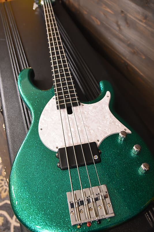 Modulus FU4 Flea Bass FB4 2012 - Rare Flake Green Sparkle w LANE POOR pickup