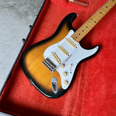 Fender Stratocaster ST-57 c 1980’s Sunburst original vintage H serial MIJ Japan E Jv image 4