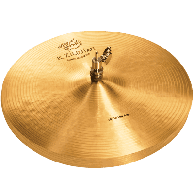 Zildjian K1070 14" K Zildjian Series Constantinople Hi Hat Pair Drumset Cast Bronze Cymbals with Dark/Mid Sound and Blend Balance image 2