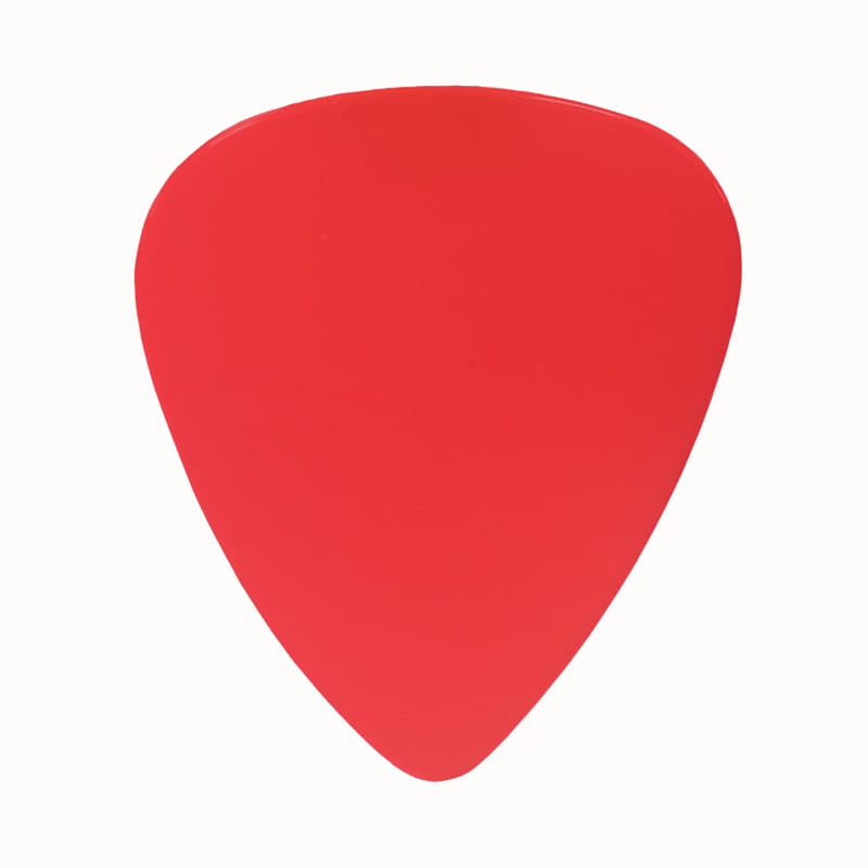 ABS Red Guitar Or Bass Pick - 0.71 mm Medium Gauge - 351 Shape - 1 Pack New image 1