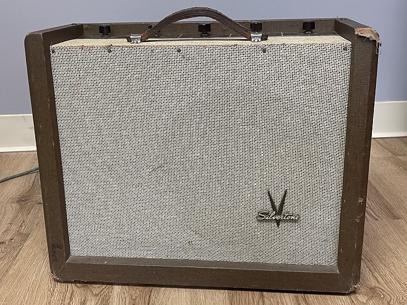Silvertone Model 1392 10-Watt 1x12 Guitar Combo Late 1950s - Brown with Light Grille image 1