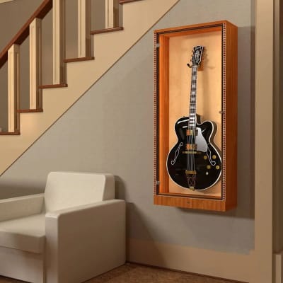 The ShowCase™ Deluxe Guitar Display Case w/Lock, Humidity Control System & LED Lighting | For Acoustics & Electrics image 6