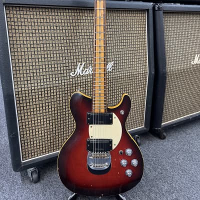 Mosrite Brass Rail 70s Red Burst image 2