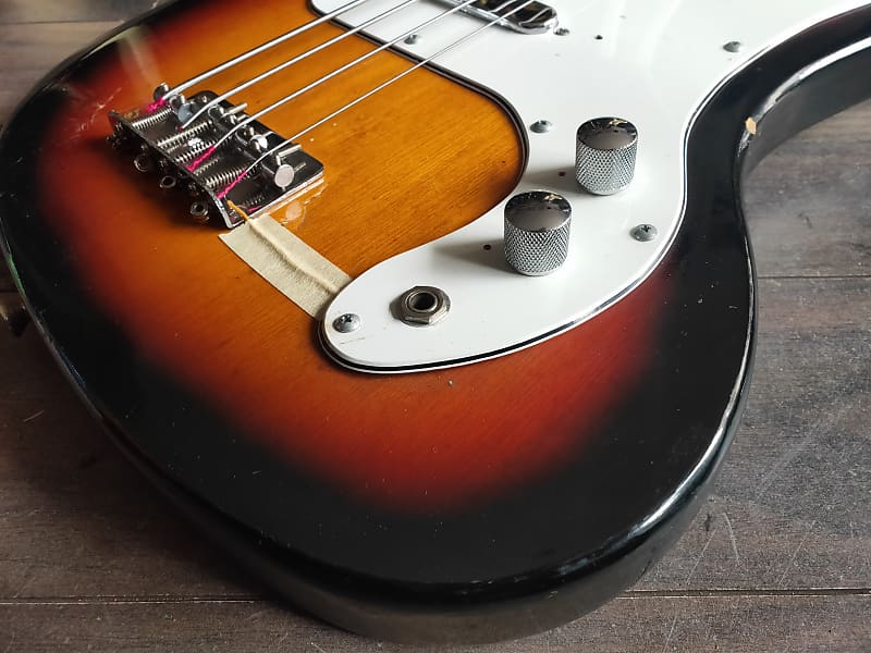 1960's Thomas Japan Short Scale Precision/Jazz Bass (Sunburst)