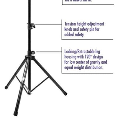 OnStage Aluminum Speaker Stand - Single image 2