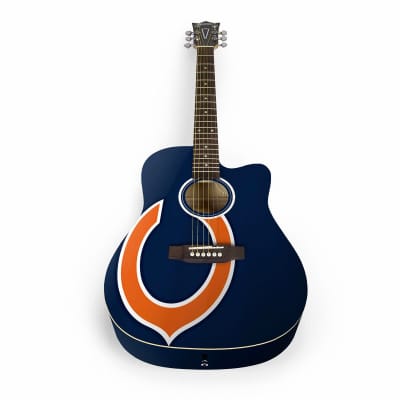 Woodrow Chicago Bears Acoustic Guitar with Gigbag - ACNFL06 image 1