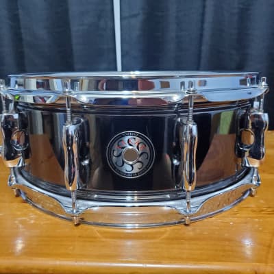 Sakae 14x6.5 Black Nickel over Brass Snare Drum SDM1465BR | Reverb